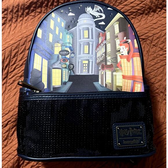 Loungefly Harry Potter Sequin Mini Backpack - Picture 3 of 7